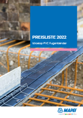 Preisliste 2022 – Idrostop PVC Fugenbänder